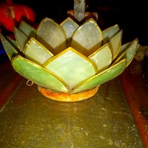 Very vintage rare and unique lotus Flower candle holder for any occasion